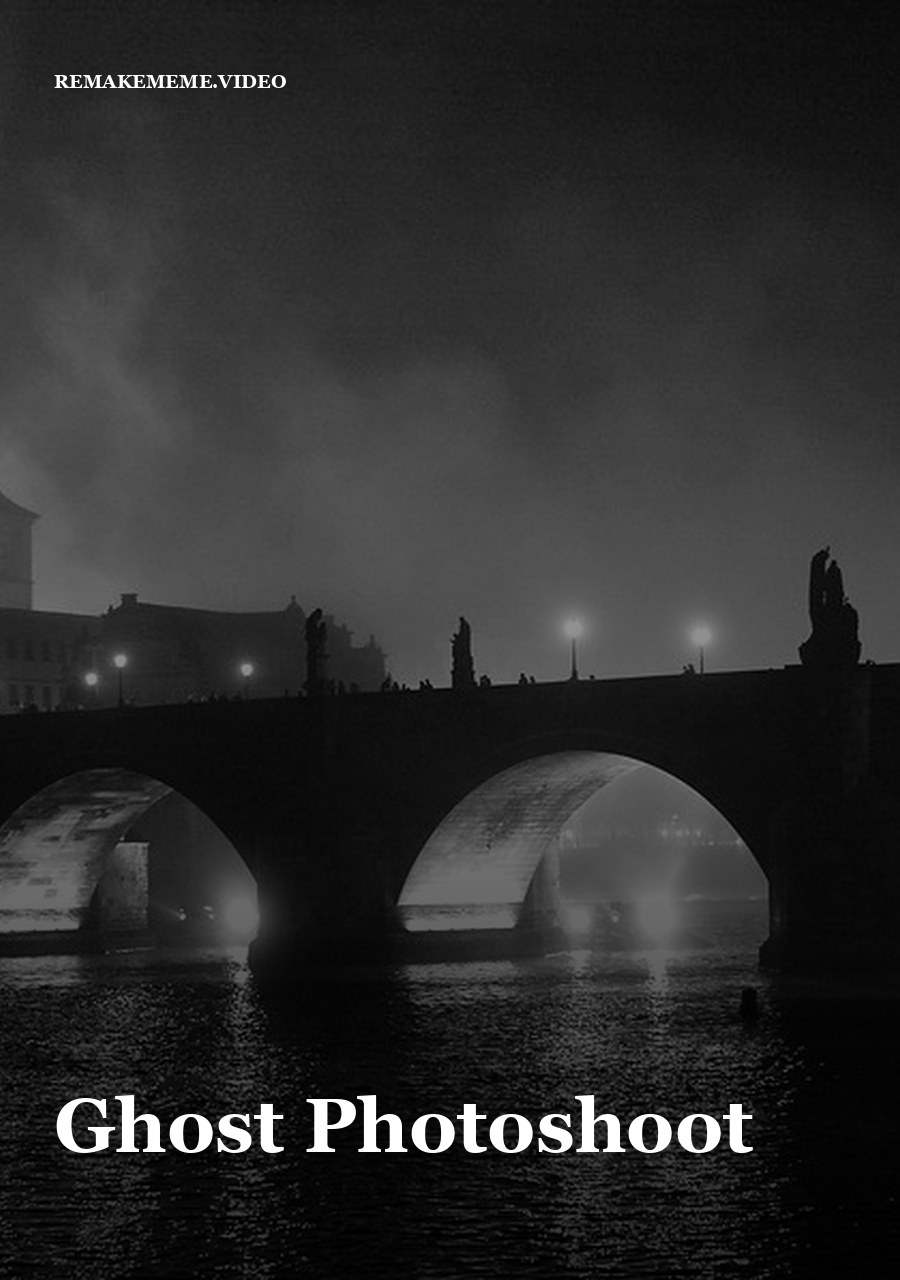 An empty street at dusk, the stand-in image for the Ghost Photoshoot format