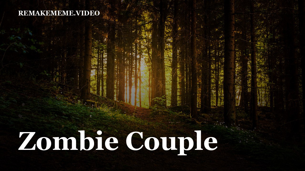 A dark doorway lit by a torch, the stand-in image for the Zombie Couple format
